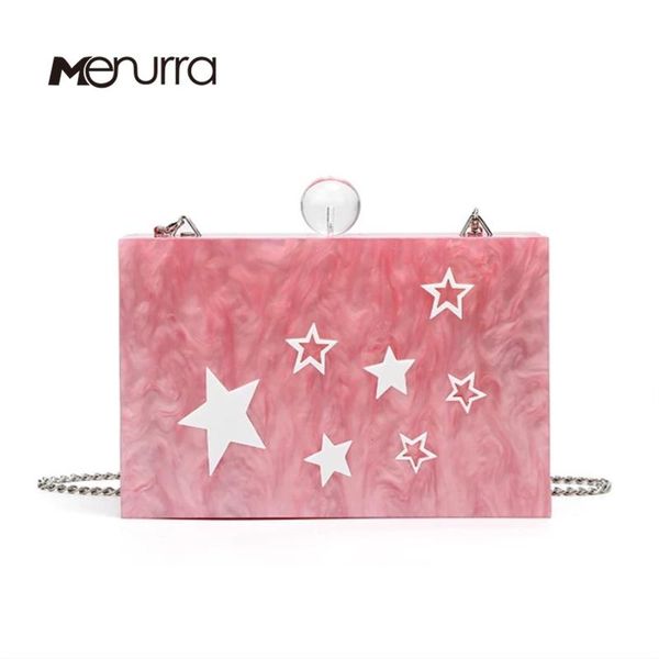

new brand fashion women evening bag pink acrylic handbags luxury square party prom wedding bags casual vintage clutch