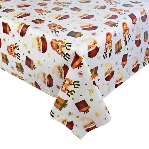 

108x179cm рождество скатерть одноразовая пвх пластиковые скатерть family party dinner стол украшения крышки xmas декор для дома bbyjby