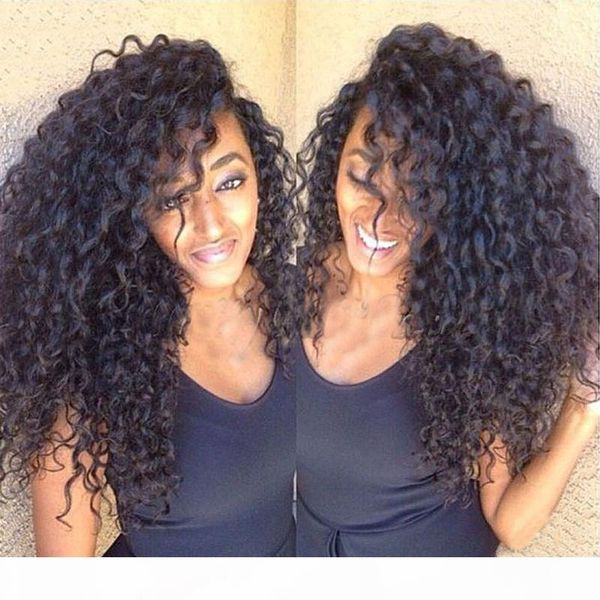 

brazilian curly human hair wigs full lace wig 150% density for pre plucked remy hair front lace wig black women, Black;brown