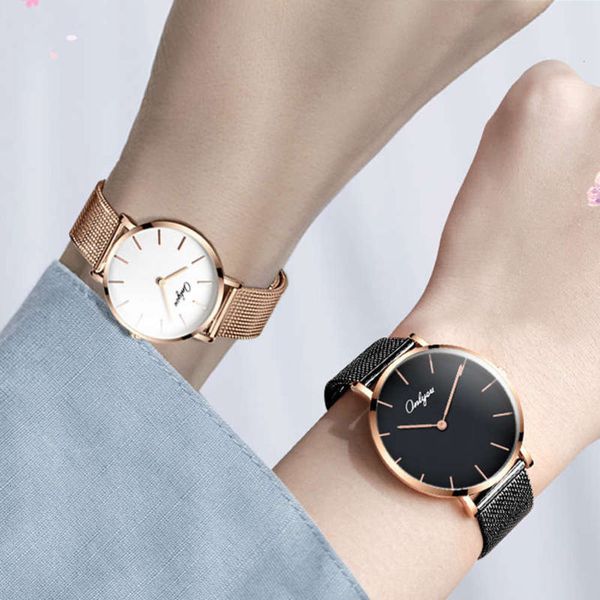 

korean version batch lovers wristwatch waterproof watch teenagers ultra thin men men fashion students xg1f, Slivery;brown