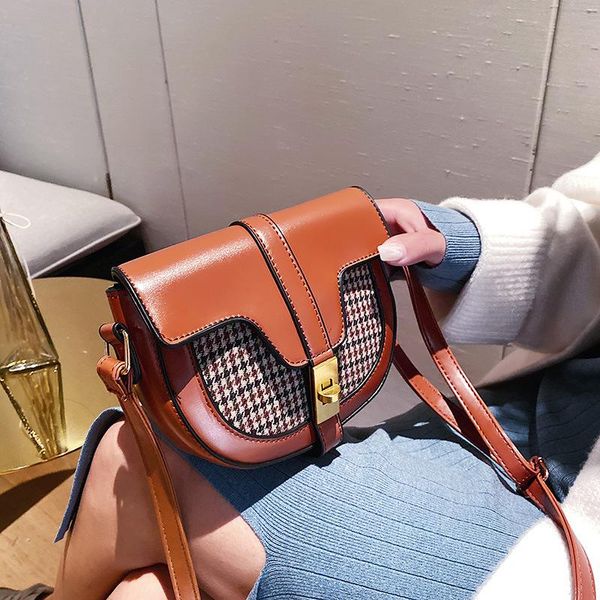 

fashion shoulder bag ladies temperament semicircular shoulder bag girls adjustable strap messenger sweet style crossbody