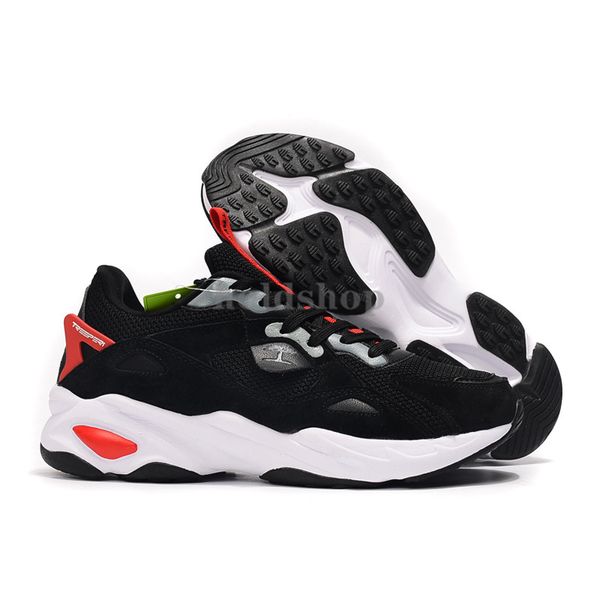

us 7.5 eur 38 treeperi fashion chunky 6.0 running shoes black red men women sports sneakers