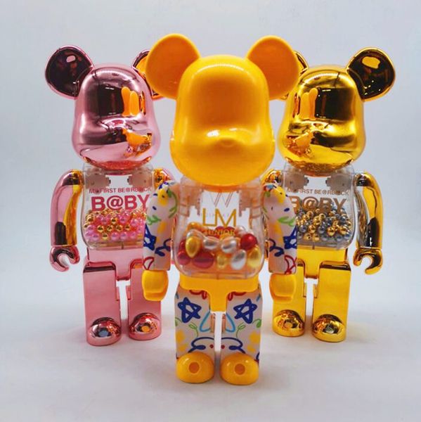 

горячие 400% 28см международный медвежий bearbrick abs wf gratfiti мода chiaki фигурки игрушка для коллекционеров be @ rbrick art работа мод