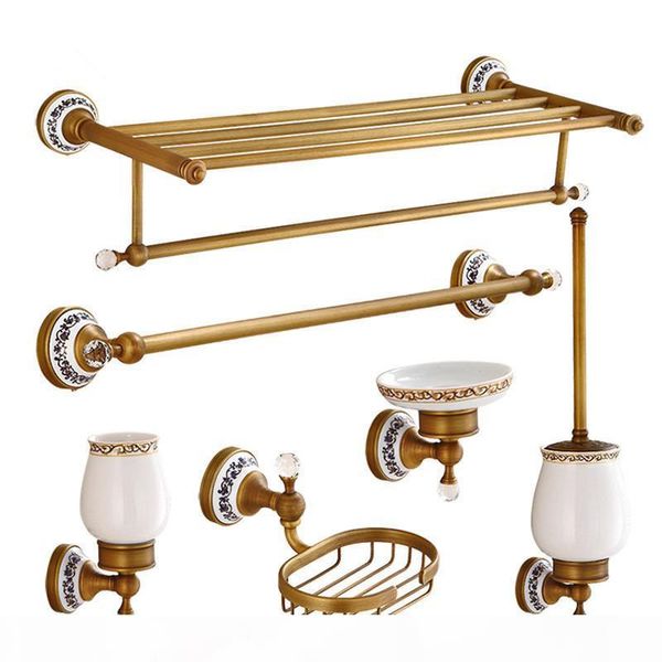 

bathroom accessories set brass paper holdertowel bartowel racktoilet brush holder soap dishbathroom hardware set bbyypb packing2010