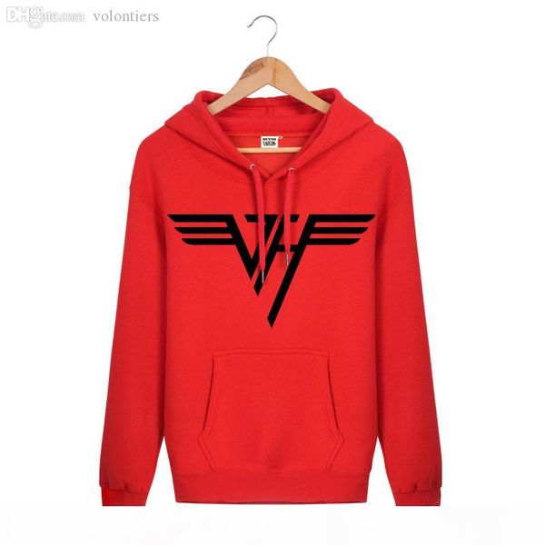 

wholesale-new 2016 autumn men hoodies sweatshirts black pullover hooded casual halen rock band mens sportswear hoody