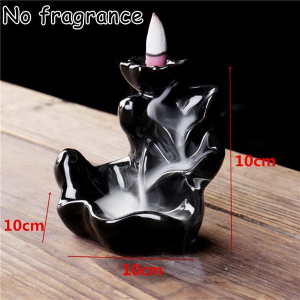 

fragrance lamps black incense burner ceramic holder home office waterfall