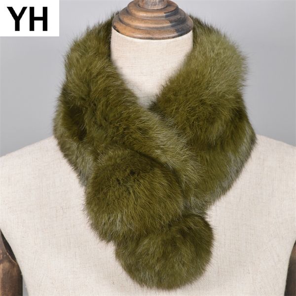

new spring winter women real natural rabbit fur scarf warm lady rabbit fur neckerchief 100% genuine rabbit fur muffle y201007, Blue;gray