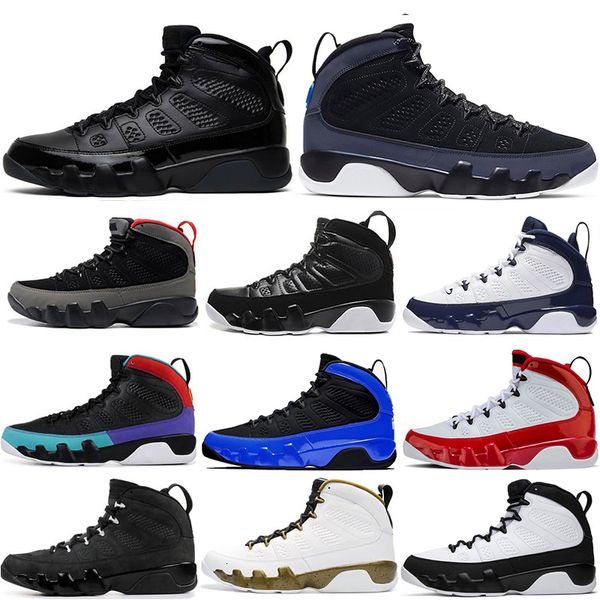 

men unc 9 9s shoes gym red racer blue dream it do it bred black white space jam mens trainers sneakers 7-13