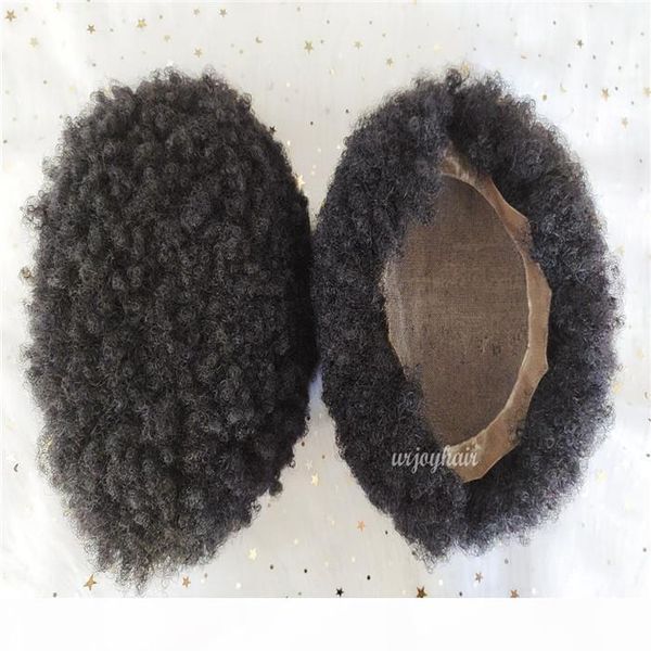 

men toupee 10*8 toupee human hair thin skin hairpiece hair replacement system monofilament net base for men, Black
