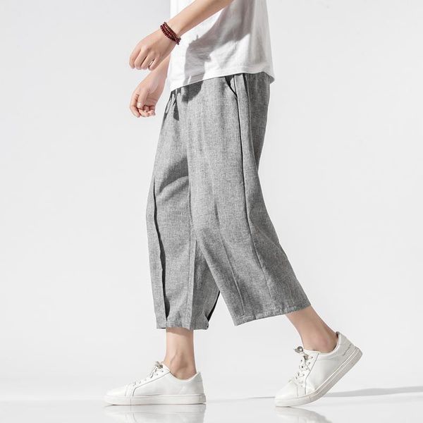 

2020 man casual streetwear casual pants pants men joggers straight harem men china's wind hip hop track plus size1, Black