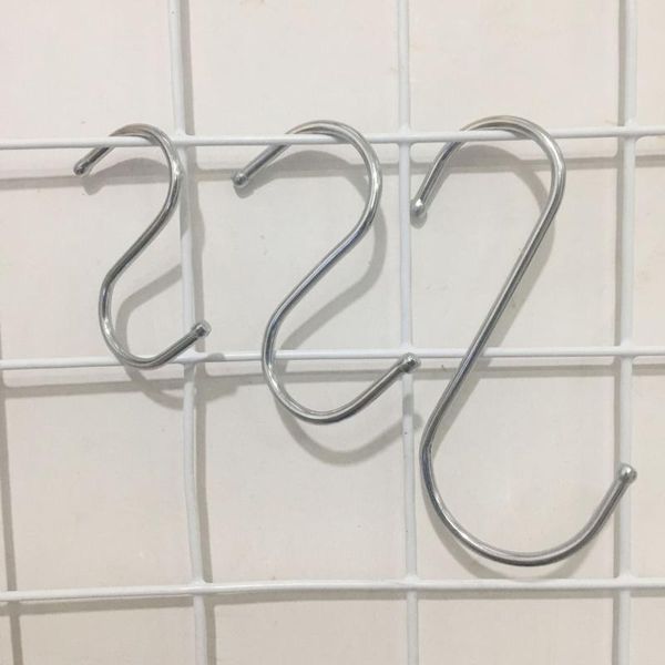 

hooks & rails carbon steel s-type hook warehouse items use the convenient load bearing strength is not easy to deformation 3pcs