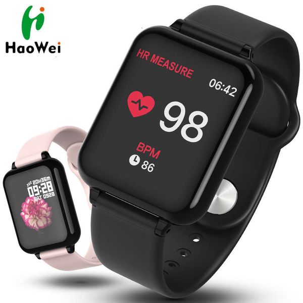 

popular b57 sports smart blood oxygen heart rate sphygmomanometer electronic bluetooth watchjk