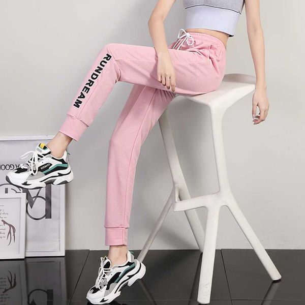

running pants jogger sports cool soft fabric sweatpants women letter print joggers for sportswear joggings, Black;blue