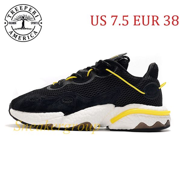 

treeperi runner 511 v1 soft sole running shoes black white yellow us 7.5 eur 38 for women trainers
