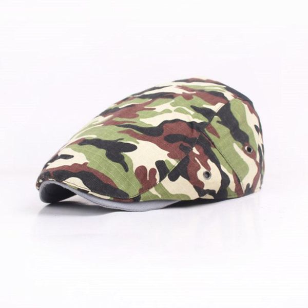 

berets camouflage brim hat men's beret taobao selling forward cap outdoor travel college style women's, Blue;gray