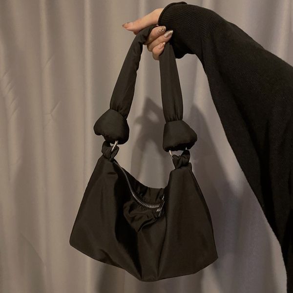 

totes bags for women vintage handbag female small subaxillary bags casual retro mini shoulder bag lightweight nylon underarm bag c0125