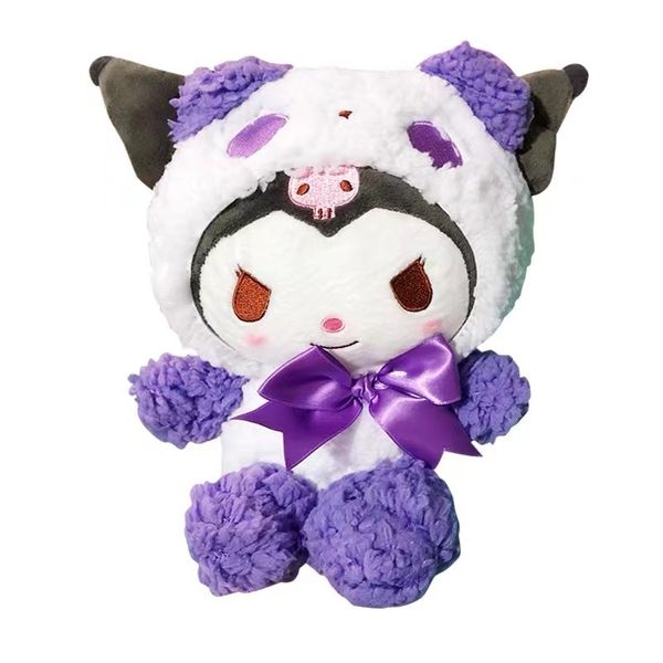 simpatico panda cartone animato trasformato in una bambola kulomi yugui cane peluche amanti bambole ragazza regalo Simpatici peluche di animali di peluche