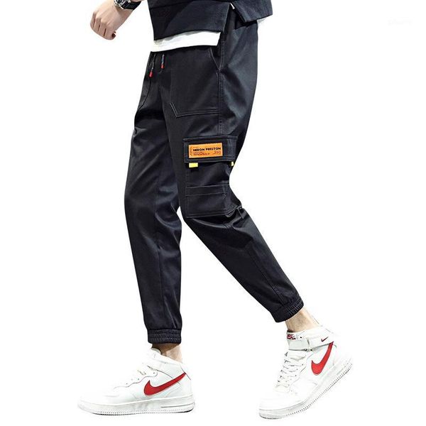 

new mens quality cargo shorts jogger sweetwear trousers fashion trend work pants casual pocket pants 90981, Black