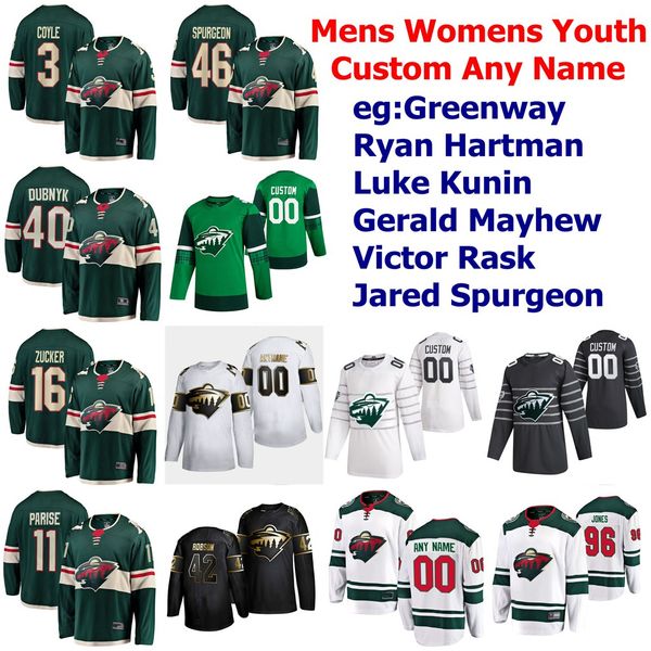 

миннесота уайлд джерси marco rossi джерси паризе джейсон zucker джаред сперджен мэтт dumba микко койву хоккей джерси заказ прошитой, Black;red