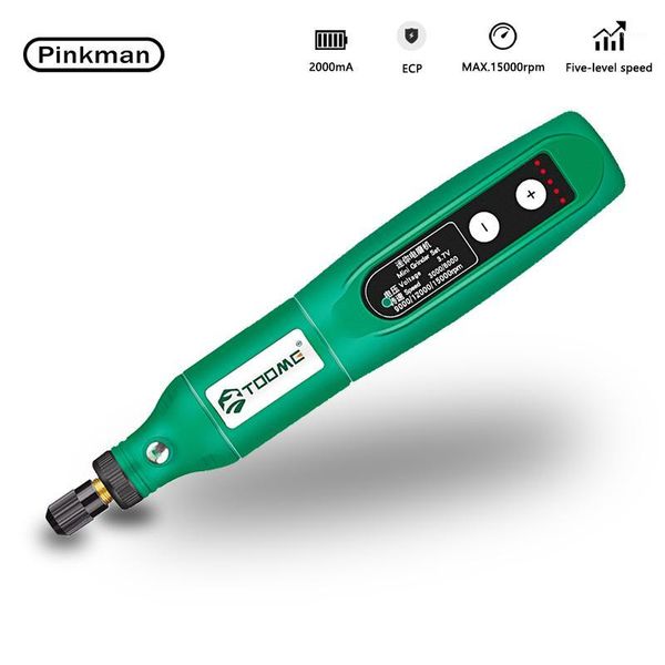 

pinkman cordless mini dremel grinder mini drill 2000ma sandpaper polisher micro rotary tool variable speed dremel accessories1