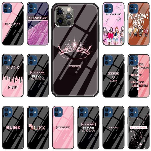 

qaphone case vip 11 pro case vip 12 pro max x xr xs 7 8 plus se 2020 case kpop black pinklk