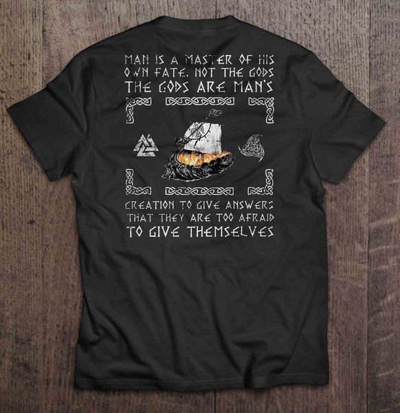 

мужчины t shirtman мастер своей судьбы не боги боги человека viking назад версия женщин футболки спорта толстовка с капюшоном hoodie