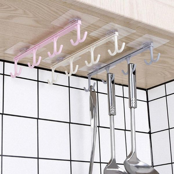 

plastic hanging hooks kitchen cabinet cupboard cup cooker storage holder wardrobe tie scarf organizer towel rack storage hanger