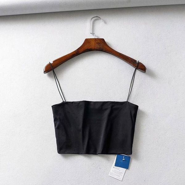 

2020 летних женской crop top sexy elastic хлопок camis рукава короткого tank top bar 2020 summer yxlweh bde_jewelry, Silver
