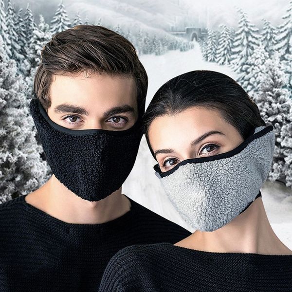 

wruly 2020 winter cotton two in one thickened outdoor facial mask riding cold and warm ear mask