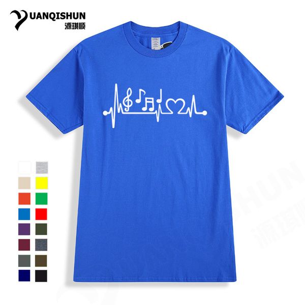

16 colors music tshirt musical note heartbeat line fashion design printed harajuku sport hooded sweatshirt hoodie men t shirt