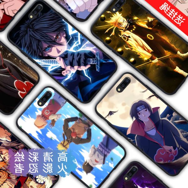 

seoppor11 mobile phone case naruto r11m set of ultra-thin silicone soft edge package anti falling lanyard animation cartoon wheel eye