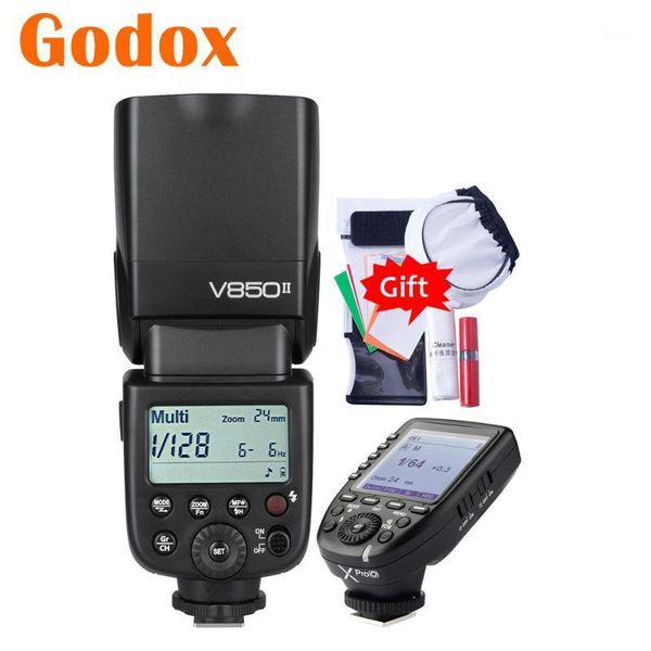 

flashes godox hss 2.4g wireless v850ii gn60 1/8000s camera flash speedlite xpro-o transmitter for e-m10ii m5ii1