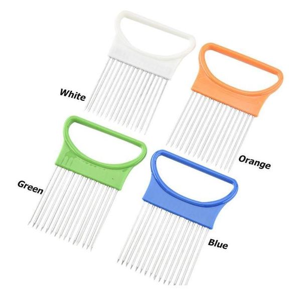 

onion cutter stainless steel tomato onion vegetable slicer cutting aid holder guide slicing cutter meat needle kitchen s jlltql