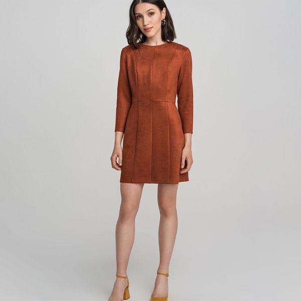 

women vintage velvet a-line party dress long sleeve o neck solid elegant casual mini dress autumn winter new fashion dress 201125, Black;gray