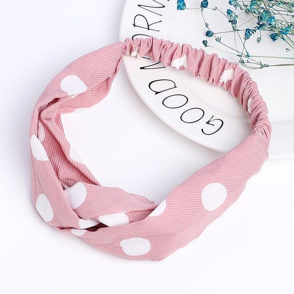 

headband knot turban hairband dot flamingo elastic head band hair accessories for women girls hair hoop fashion color headwear wmtlsw, Slivery;white