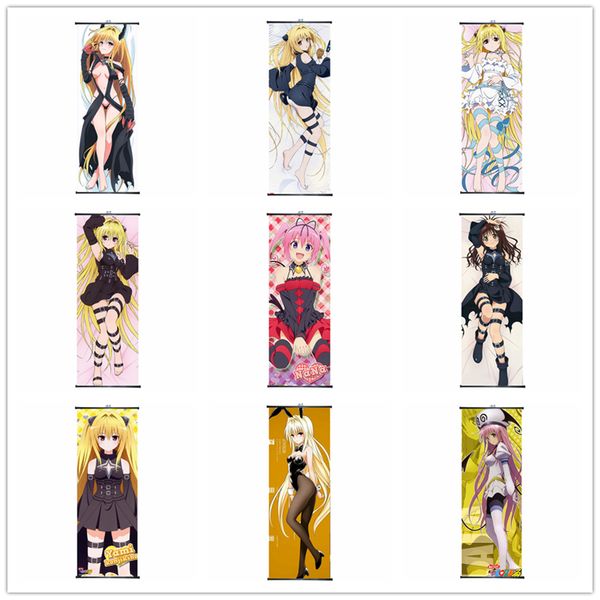 

to love ru darkness poster wall scroll painting anime manga decorative pictures for bedrooms