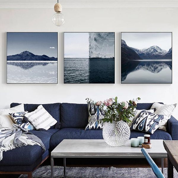 

seascape landscape print nordic canvas painting home decor wall art diy poster print office living room backdrop props supply1