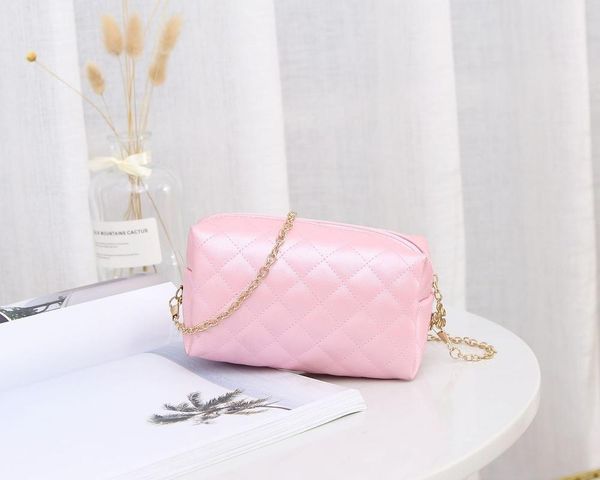 

cross body rhombic chain strip mother bag single shoulder slanting mobile phone