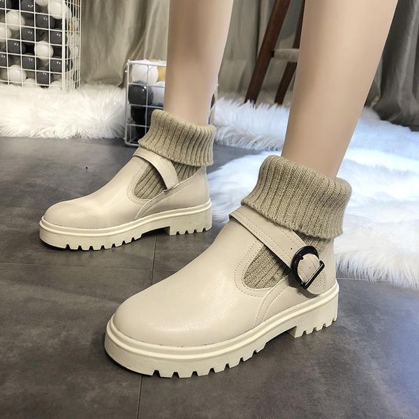 

women ankle boots low heels fashion shoes woman autumn warm plus size matin shoe chaussures femme zapatos mujer sapato d2280, Black