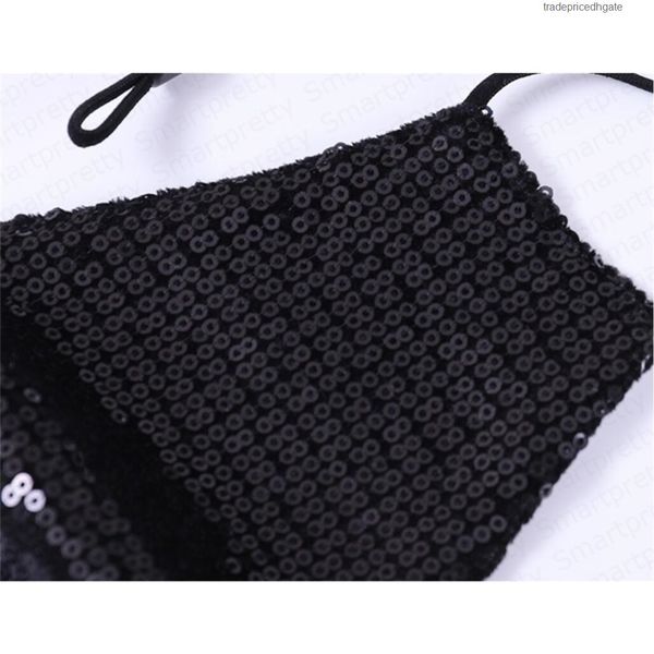 

factoryekbjpm2.5 mermaid mouth protective dustproof sequins cover bling washable face mask uv73