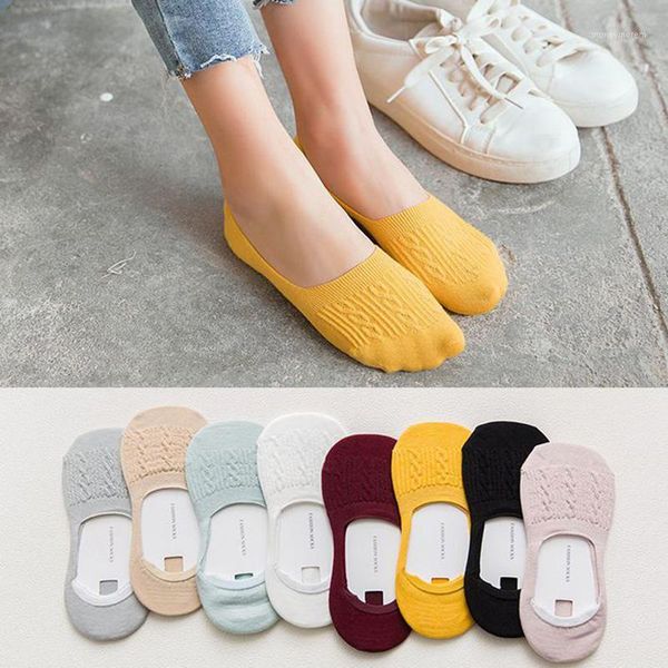 

socks & hosiery fashion women girls summer spring style cotton twist scan short pure color sock antiskid ankle 2021 sox slippers1, Black;white