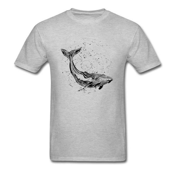 

casual wild spirit europe man grey summer autumn clothes whale print tees sport hooded sweatshirt hoodie men t shirt