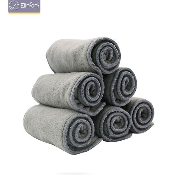 

elinfant 10pcs quality baby nappies bamboo charcoal liner nappy diaper insert 2+2layers bamboo charcoal for baby cloth diaper 1016