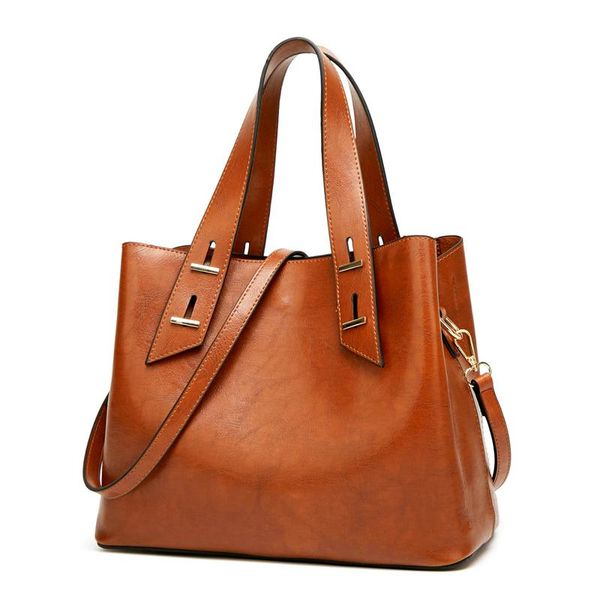 

leather handbags big women bag casual female bags trunk tote spanish brand shoulder bag ladies large bolsos