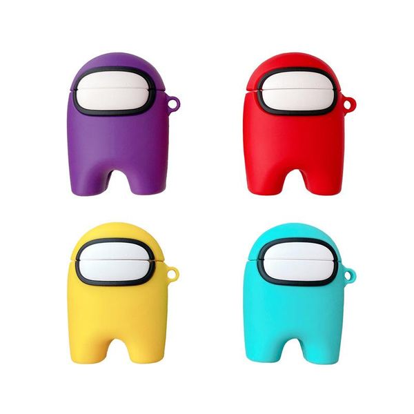 

2021 cwmsports for airpods 1/2 pro 3 silicone case soft ultra thin protector airpod cover among us cartoon earphone cases