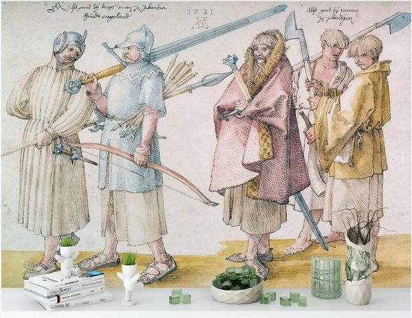 

3d wallpaper custom p mural hand drawn medieval character warrior living room home decor 3d wall murals wallpaper for walls 3 d