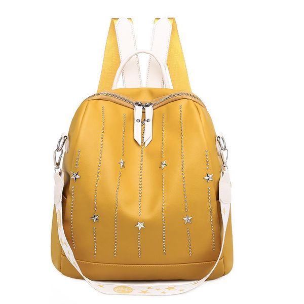 

модные rivet женщины кожа рюкзак маленький мягкий pu рюкзак женский модные женские backbag 2020 новый sqcxca bdehair