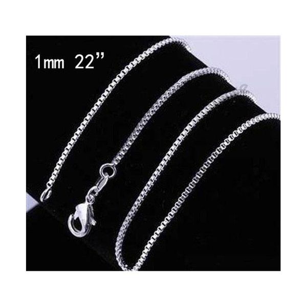 

fashion box chain 925 silver chain necklace for diy necklace chain jewelry jewelry mix size 16in-24in ktp9r