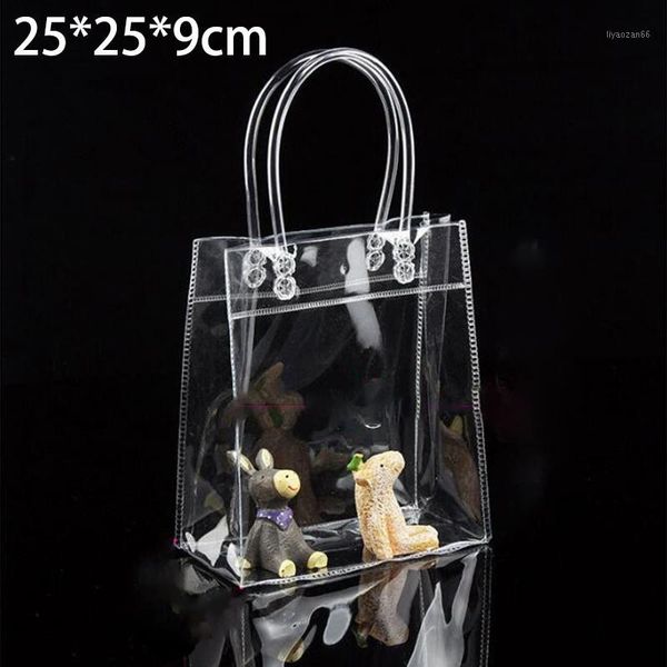 

present packaging bags simple clear home kitchen transparent gift button1