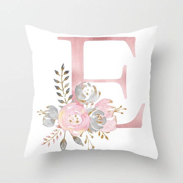 

side pillowcover cushion decorative cushions pink throw letter the alphabet polyester for printed single cover of pillows sofa bbyvlb